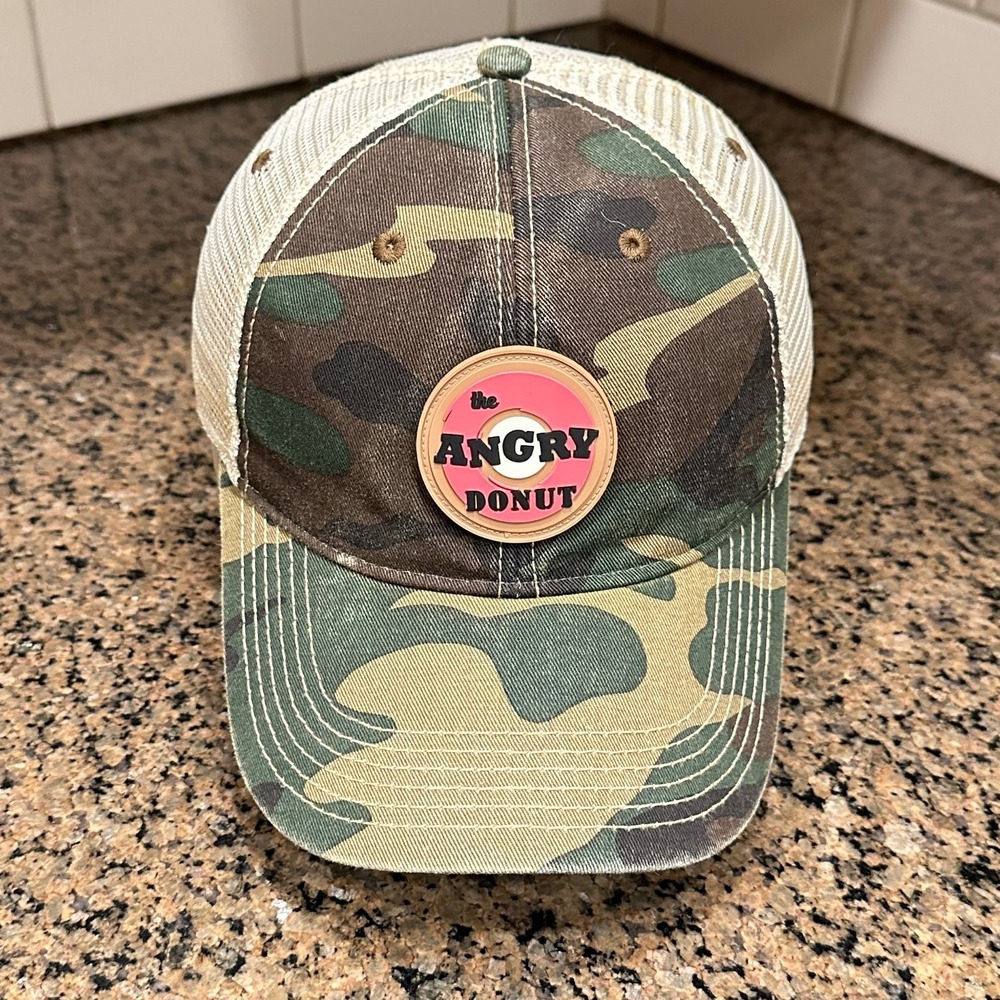 Angry Donut Legacy Dad Mesh Hat Adjustable Snapback Men OS Camo Cotton Blend